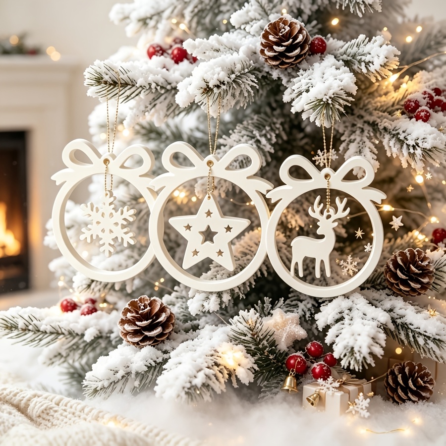 Resin Craft Ideas - 1/3 parça Noel reçine silikon kalıbı,