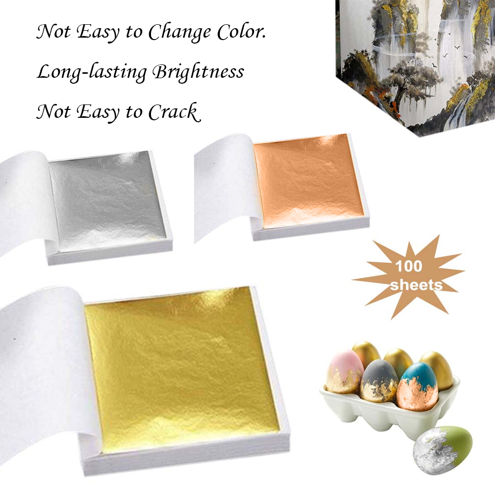 Gold Foil Flakes - 100 adet İmitasyon Altın Gümüş Bakır