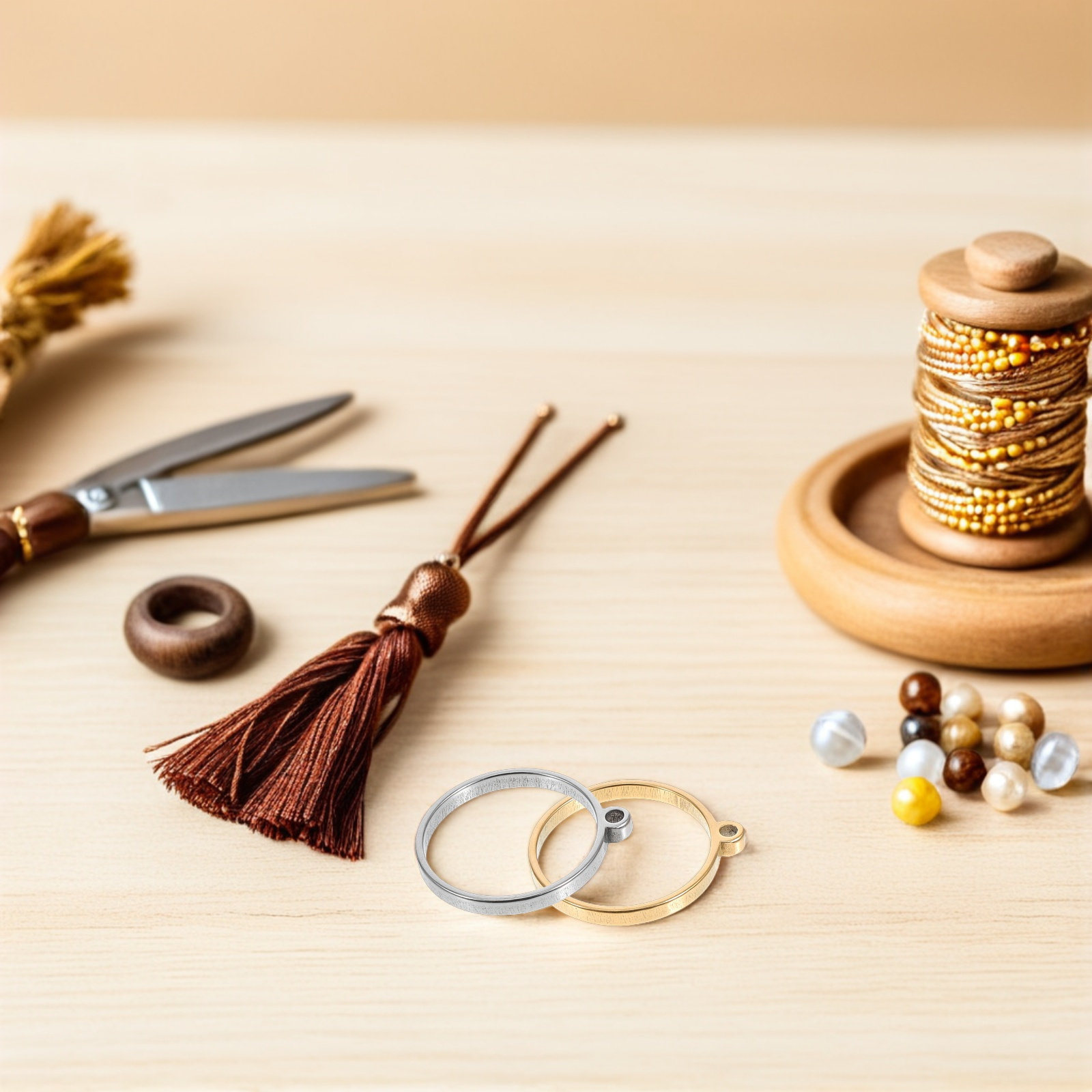Resin Crafts Diy - 12 Adet Takı Yapım Seti: Paslanmaz