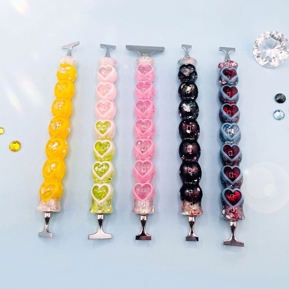 Resin Craft Ideas - Yeni Kalp Şeklinde Elmas Boyama Kalemi,