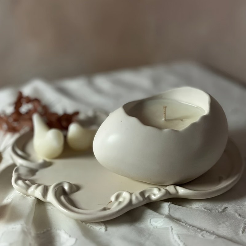 Resin Craft Ideas - Reçine silikon kalıp, 1 adet oval
