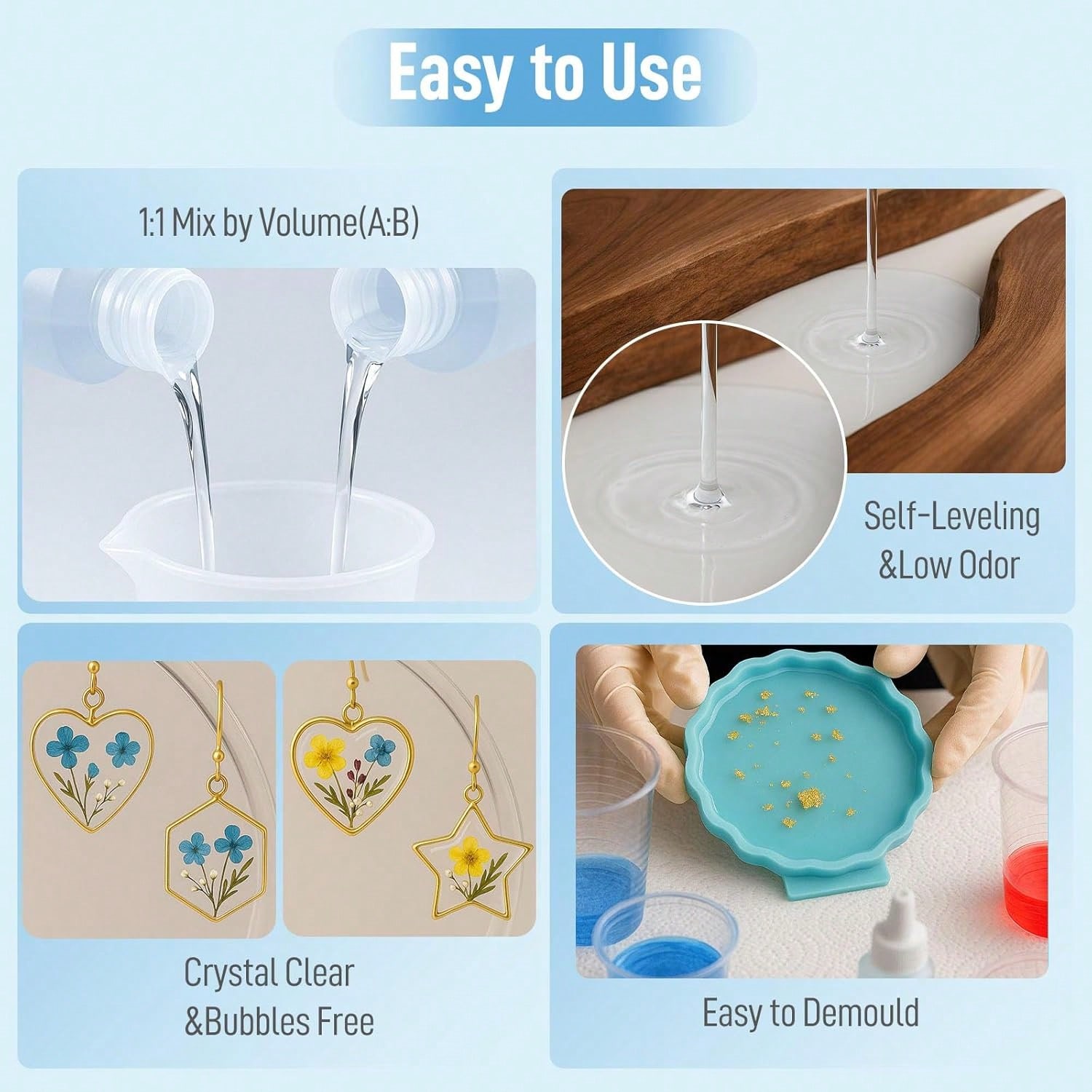 Kristal Berraklığında Epoksi R - Resin Jewelry Kit incelemesi ve fiyatı