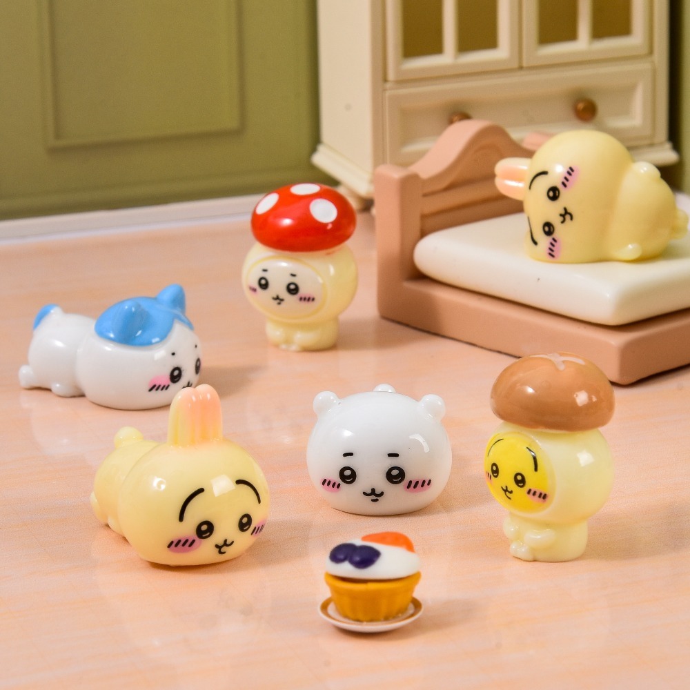 9PCS Kawaii Chiikawas Serisi R - Resin Craft Kit incelemesi ve fiyatı