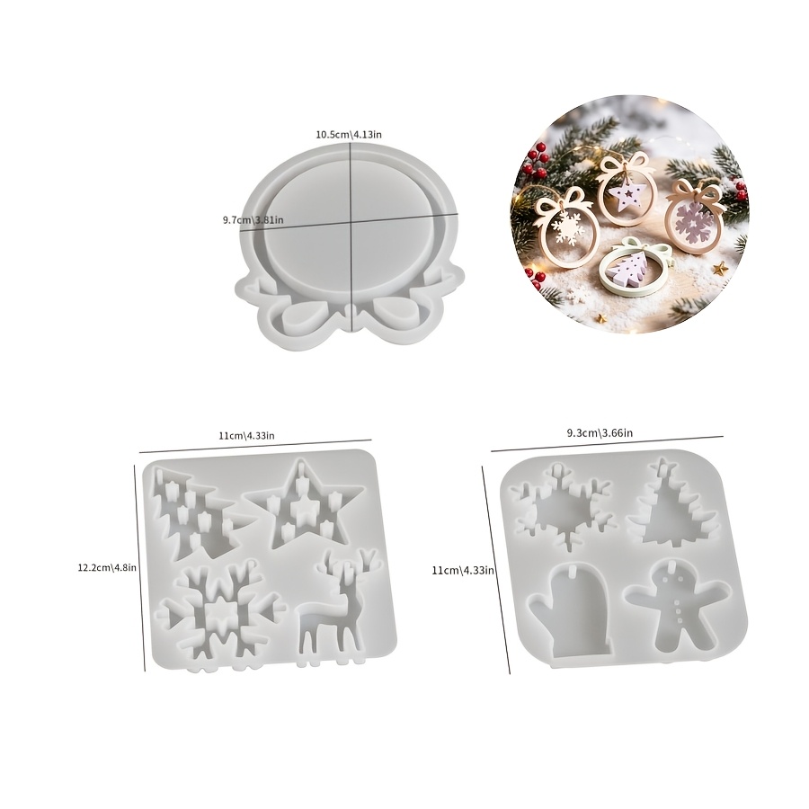 1/3 parça Noel reçine silikon  - Resin Craft Ideas incelemesi ve fiyatı