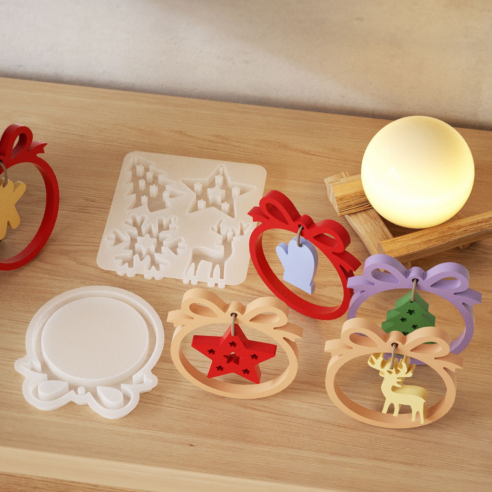 1/3 parça Noel reçine silikon  - Resin Craft Ideas incelemesi ve fiyatı