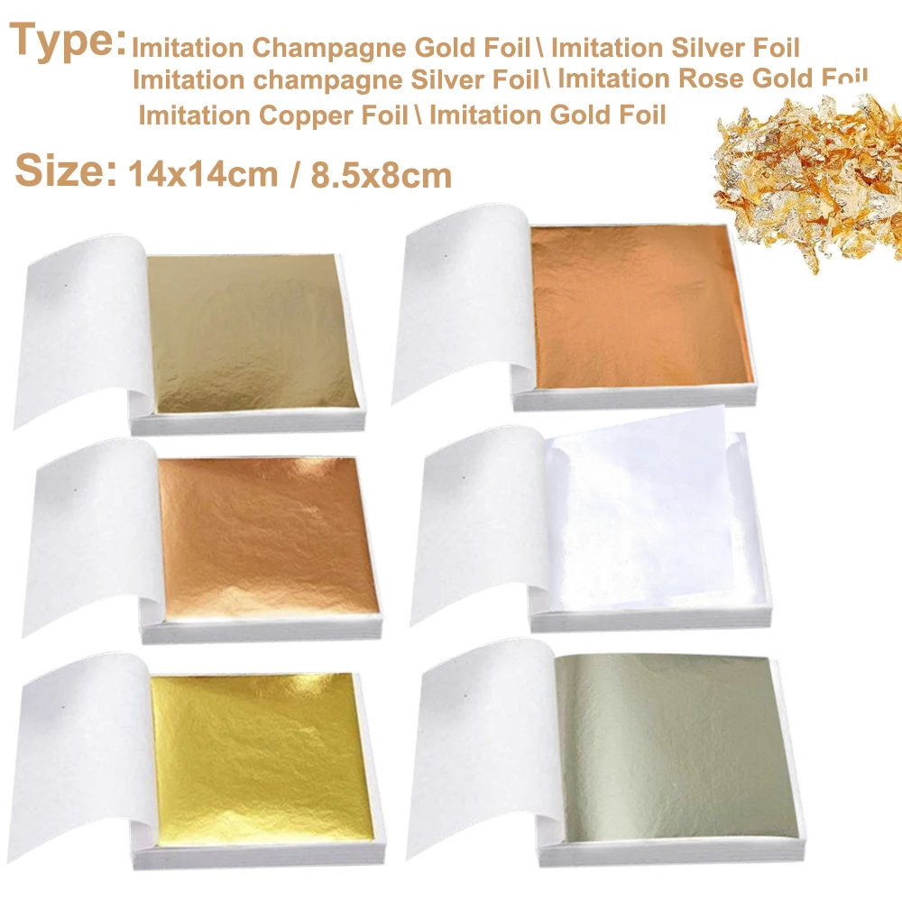 100 adet İmitasyon Altın Gümüş - Gold Foil Flakes incelemesi ve fiyatı