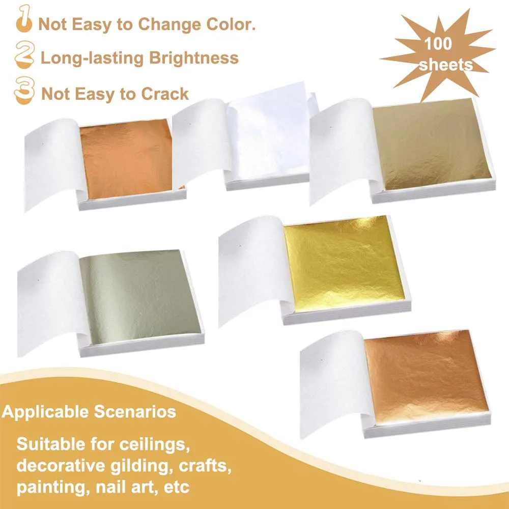 100 adet İmitasyon Altın Gümüş - Gold Foil Flakes incelemesi ve fiyatı