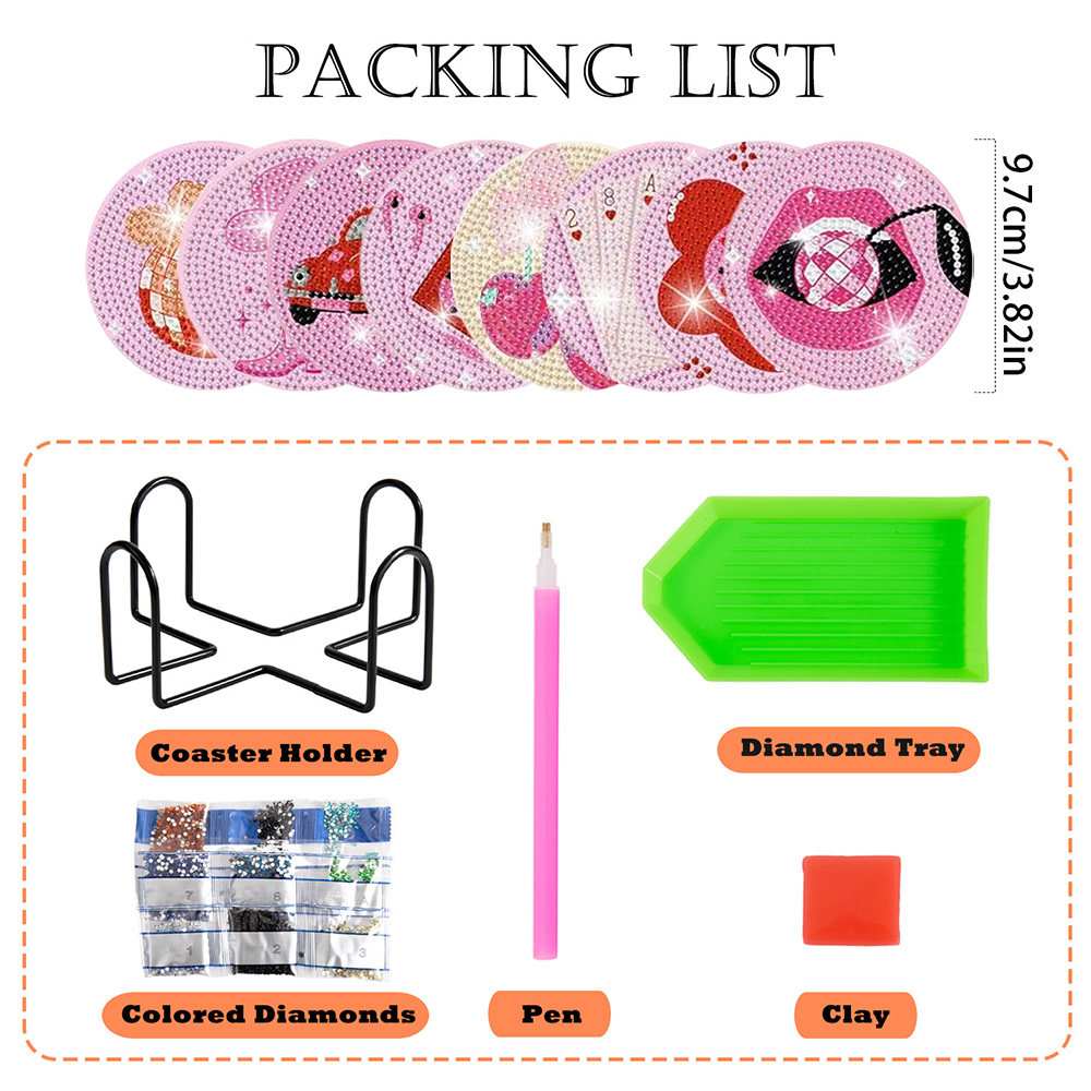 8 Adet/Set, Braketli Elmas Des - Resin Craft Kit incelemesi ve fiyatı